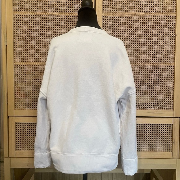 Citizens Of Humanity Women’s Sam’s Sweatshirt Ultra Soft Abalone/Cool White XS - Picture 3 of 12